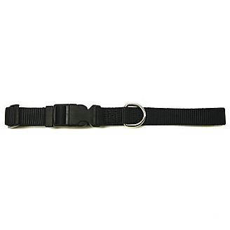Leather Brothers Kwik Klip Adjustable Dog Collar Small Black